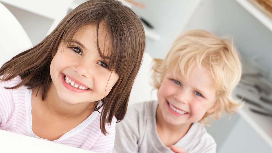 Smiling Brother and Sister