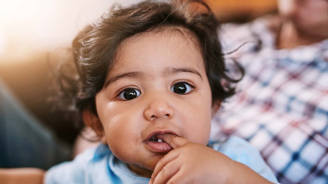 Baby Boy teething photo