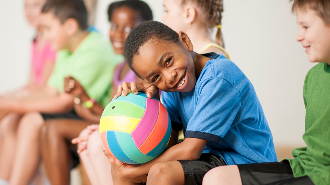 Boy with Ball Photo